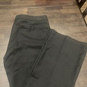 Worthington Dress pants, black pinstripe modern fit trouser leg
